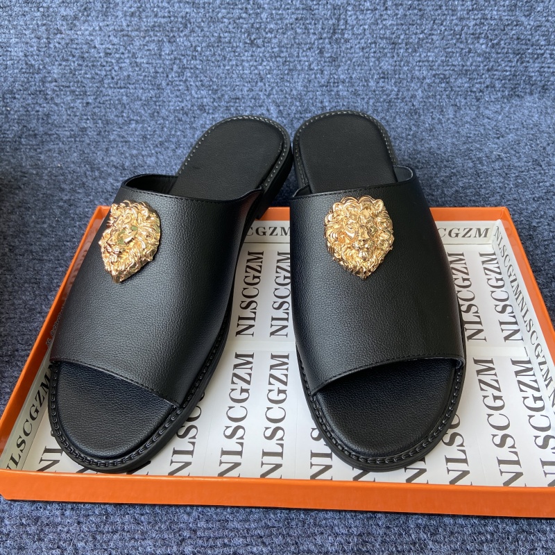 Luxury Lifestyle Men - originelen schoenen merk zwarte pantoffels voor