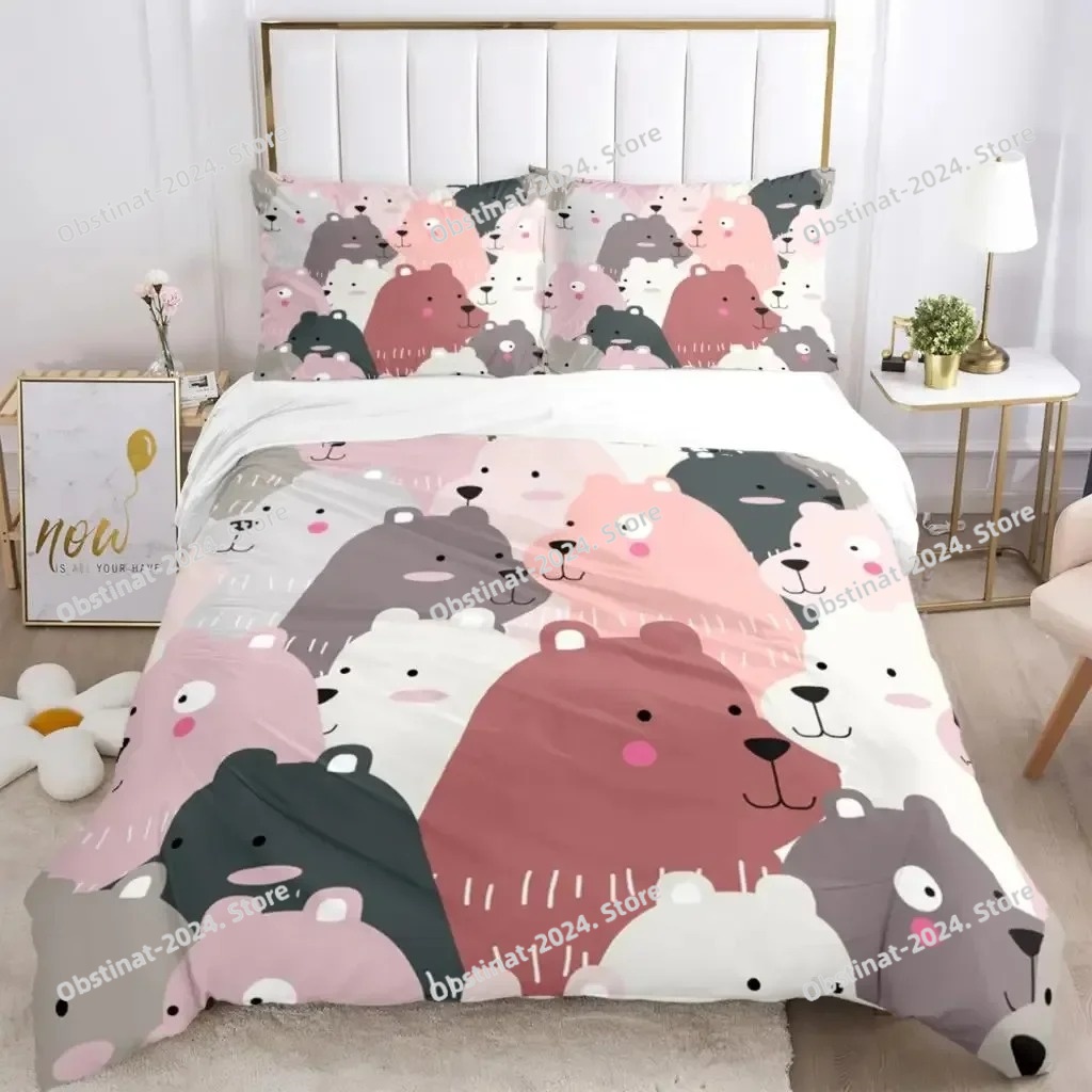 Cartoon Dieren Beddengoed Sets - Linen Duvet Cover recensie en prijs