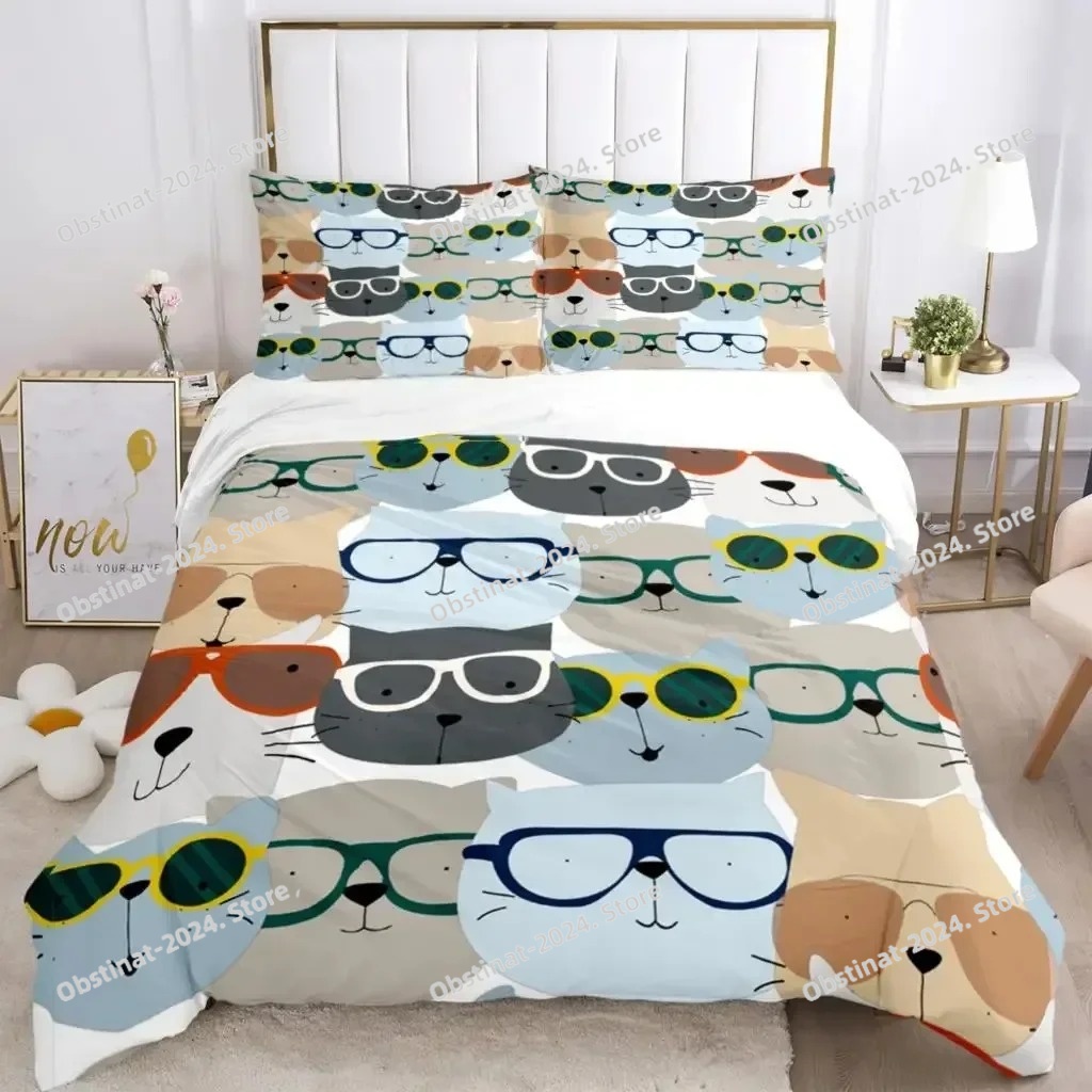 Cartoon Dieren Beddengoed Sets - Linen Duvet Cover recensie en prijs