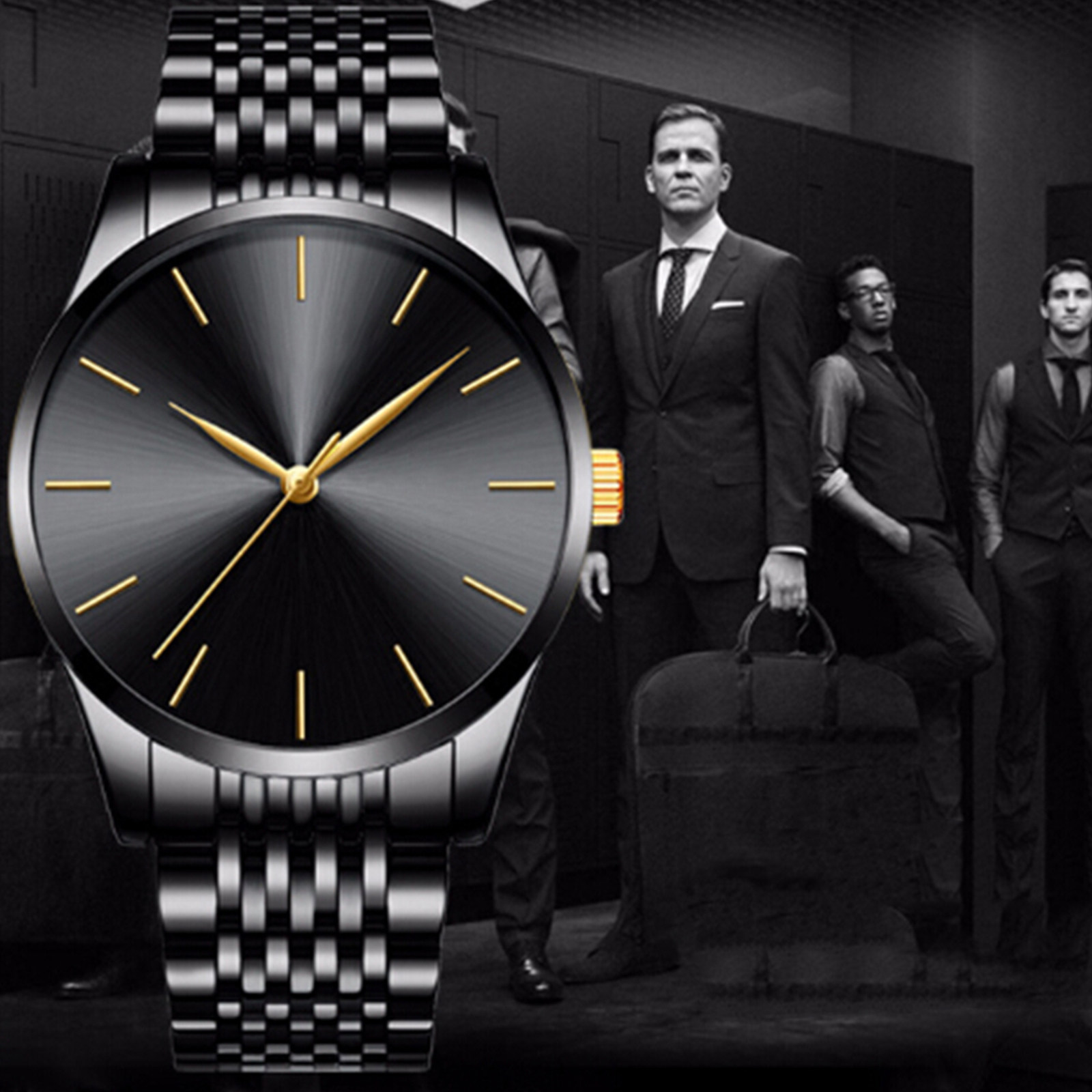 RVS herenhorloge met quartz uu - Luxury Lifestyle Watches recensie en prijs
